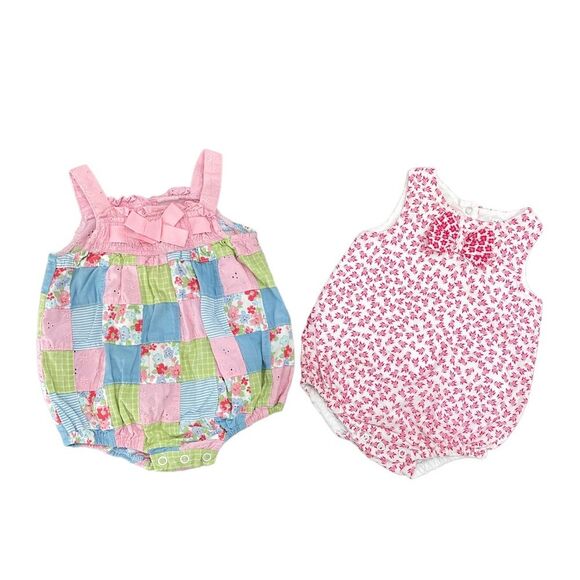 Other - Bundle of 2 Baby Girls Rompers koala Baby (Missing size Tag) Absorba (0-3)M